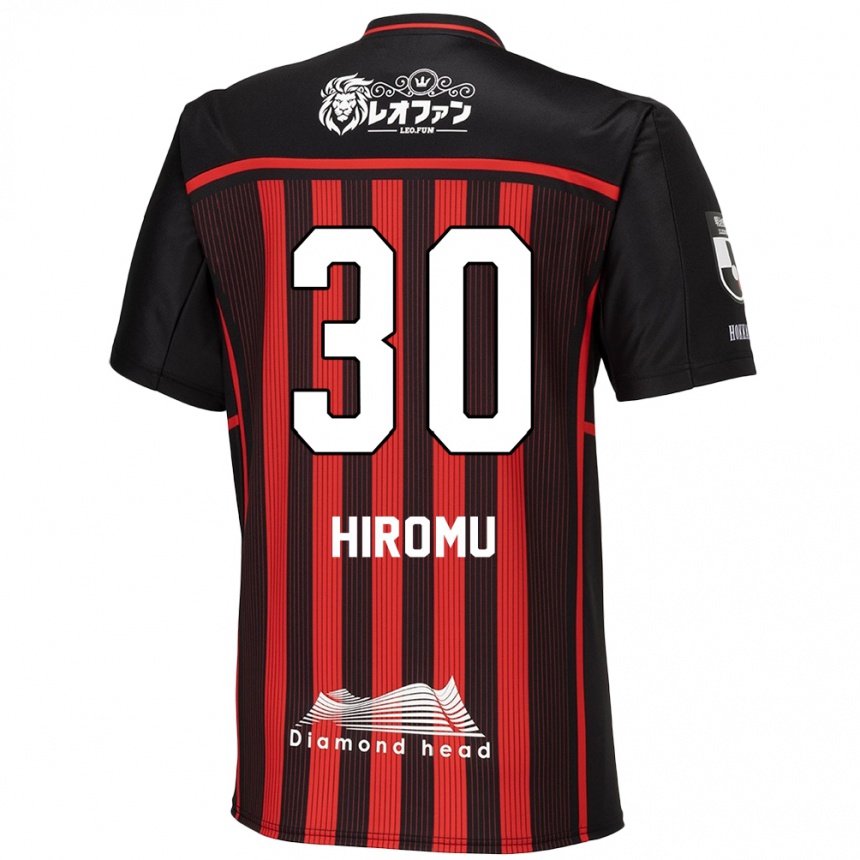 Kids Football Hiromu Tanaka #30 Red Black Home Jersey 2024/25 T-Shirt Canada