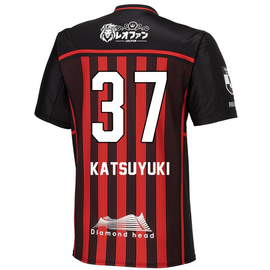 Kids Football Katsuyuki Tanaka #37 Red Black Home Jersey 2024/25 T-Shirt Canada