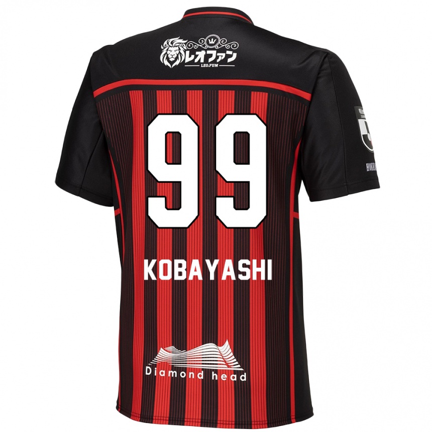 Enfant Football Maillot Yuki Kobayashi #99 Rouge Noir Tenues Domicile 2024/25 Canada