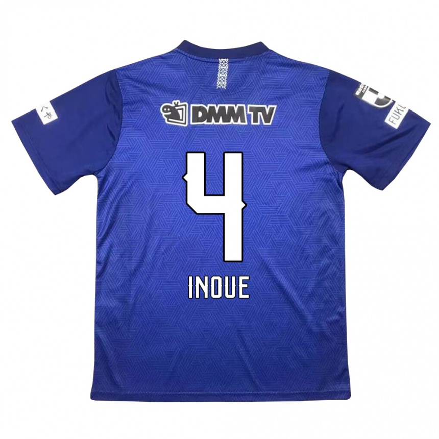 Kids Football Seiya Inoue #4 Dark Blue Home Jersey 2024/25 T-Shirt Canada