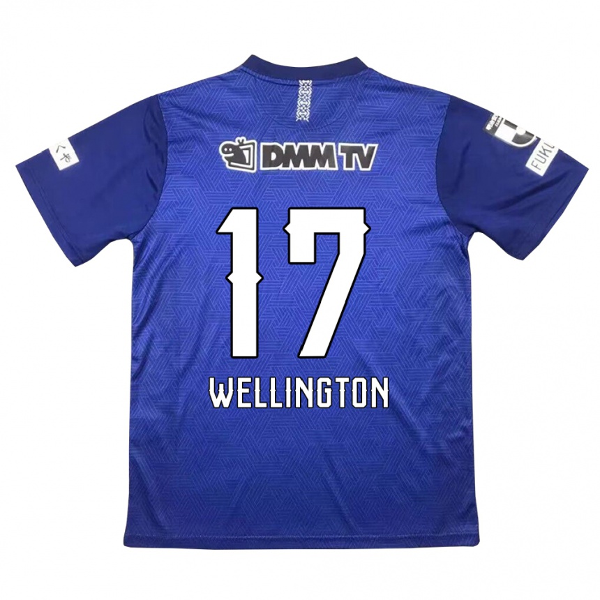 Kids Football Wellington #17 Dark Blue Home Jersey 2024/25 T-Shirt Canada