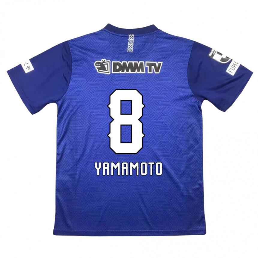 Kids Football Shunsuke Yamamoto #8 Dark Blue Home Jersey 2024/25 T-Shirt Canada