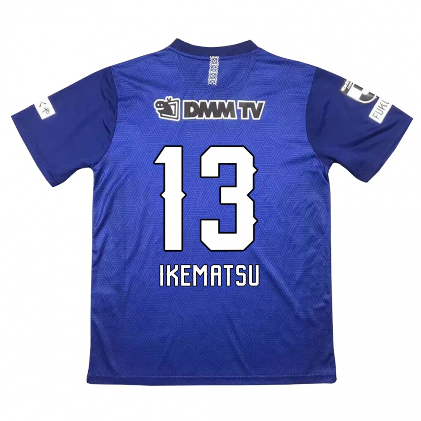 Kids Football Shumpei Ikematsu #13 Dark Blue Home Jersey 2024/25 T-Shirt Canada