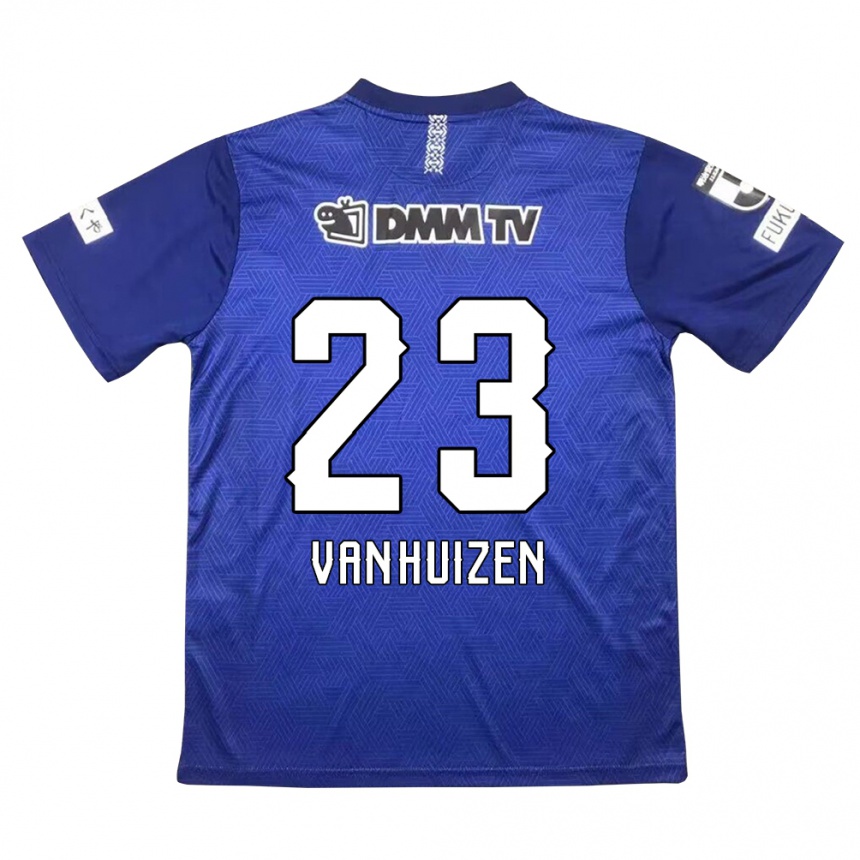 Kids Football Haruki Christopher Van Huizen #23 Dark Blue Home Jersey 2024/25 T-Shirt Canada