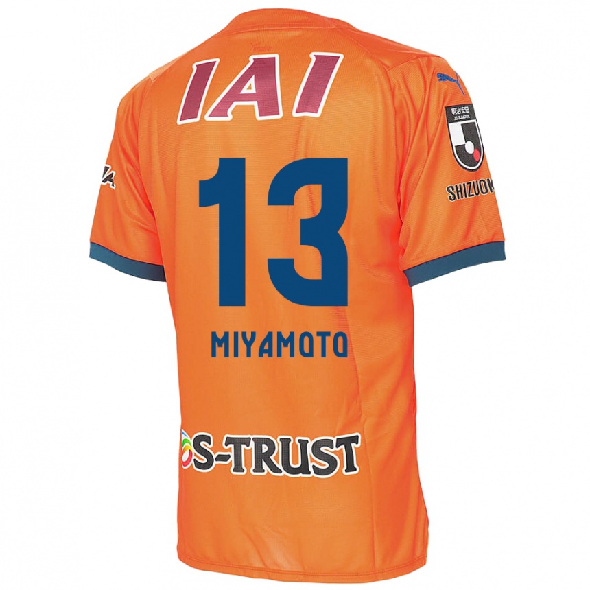 Kids Football Kota Miyamoto #13 Orange Blue Home Jersey 2024/25 T-Shirt Canada