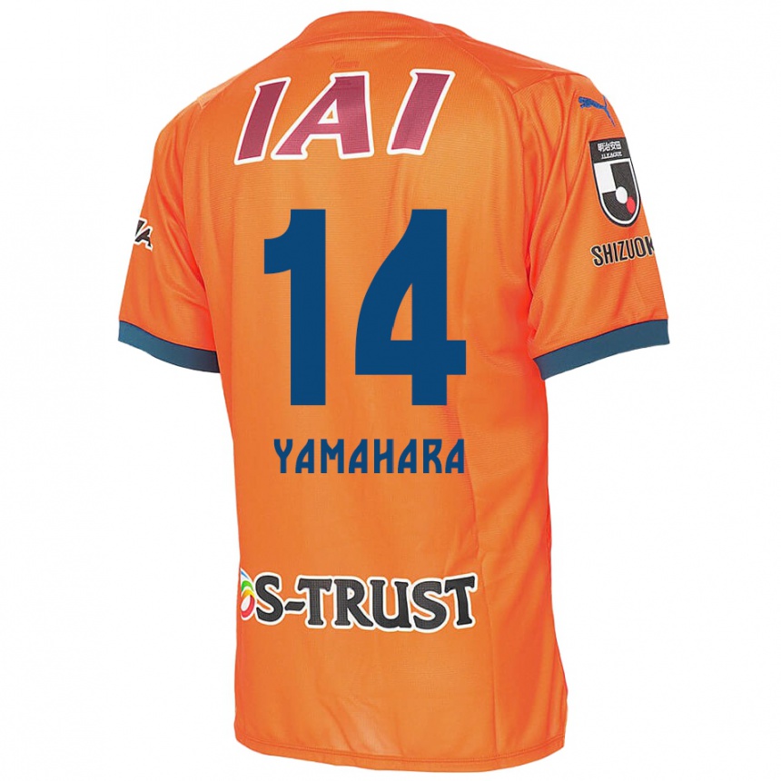 Kids Football Reon Yamahara #14 Orange Blue Home Jersey 2024/25 T-Shirt Canada