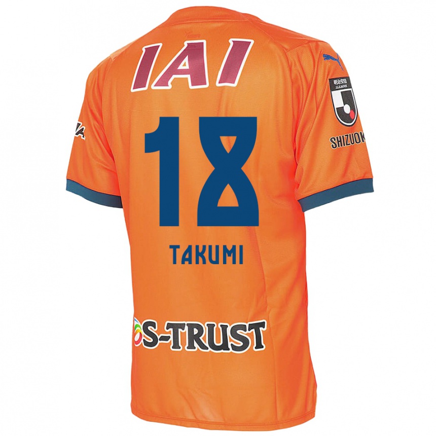 Enfant Football Maillot Takumi Kato #18 Bleu Orange Tenues Domicile 2024/25 Canada