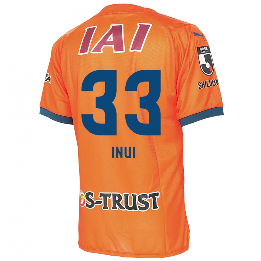 Kids Football Takashi Inui #33 Orange Blue Home Jersey 2024/25 T-Shirt Canada