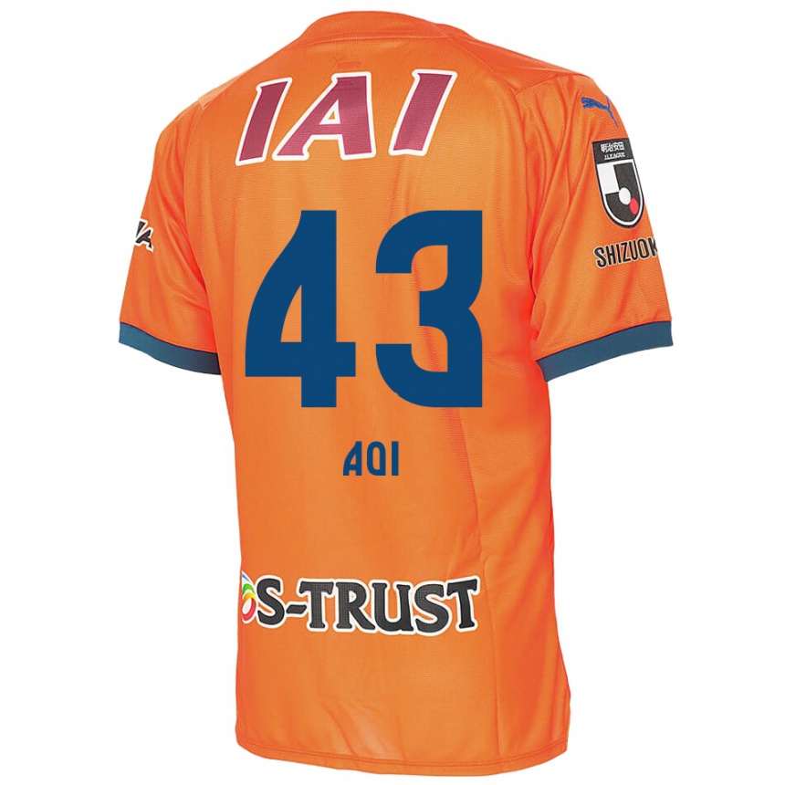 Kids Football Aoi Ando #43 Orange Blue Home Jersey 2024/25 T-Shirt Canada