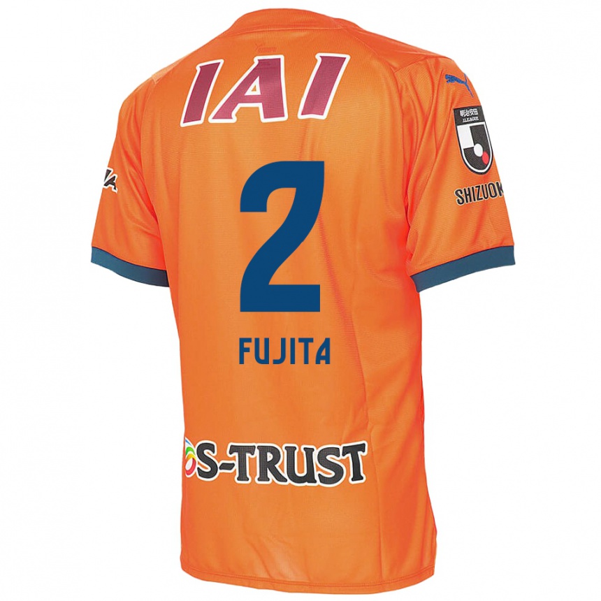 Kids Football Shunsuke Fujita #2 Orange Blue Home Jersey 2024/25 T-Shirt Canada