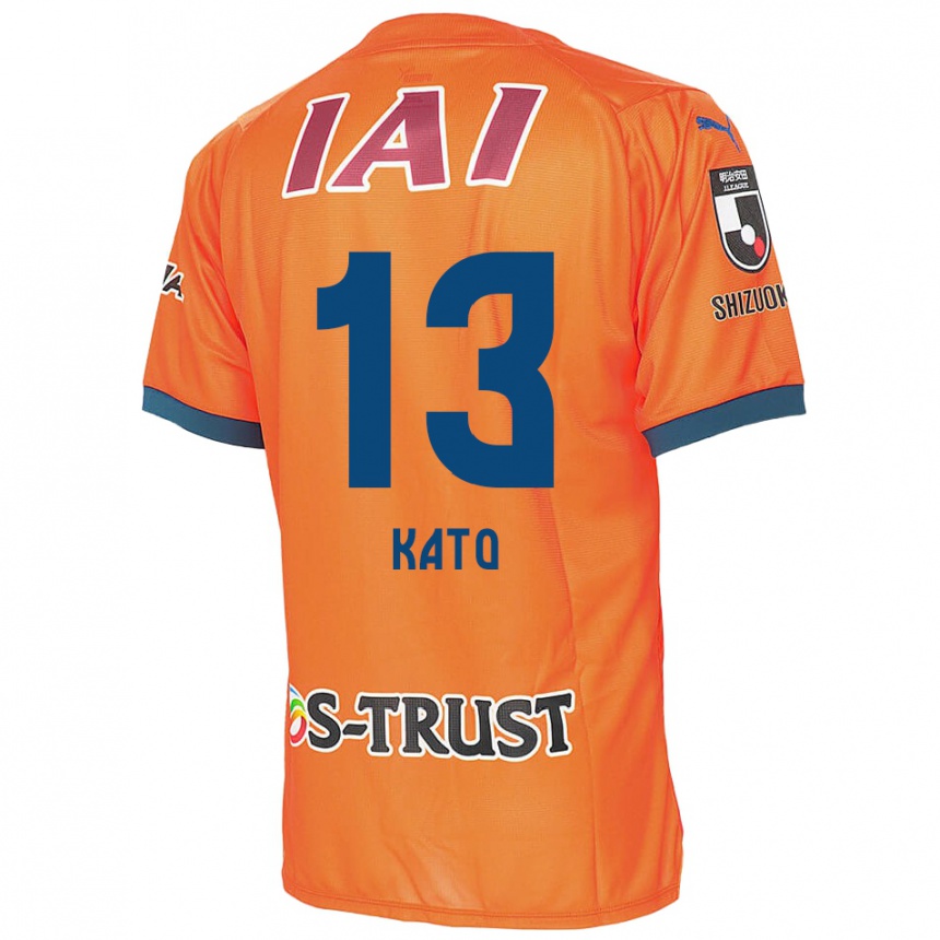 Kids Football Daiya Kato #13 Orange Blue Home Jersey 2024/25 T-Shirt Canada