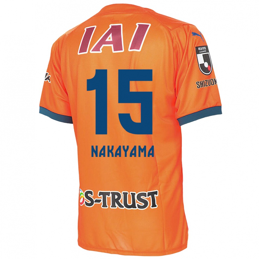 Enfant Football Maillot Atsuki Nakayama #15 Bleu Orange Tenues Domicile 2024/25 Canada