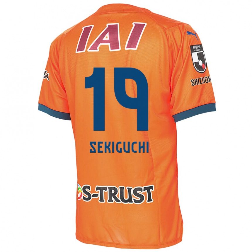 Enfant Football Maillot Kota Sekiguchi #19 Bleu Orange Tenues Domicile 2024/25 Canada