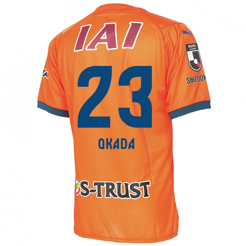 Kids Football Shu Okada #23 Orange Blue Home Jersey 2024/25 T-Shirt Canada