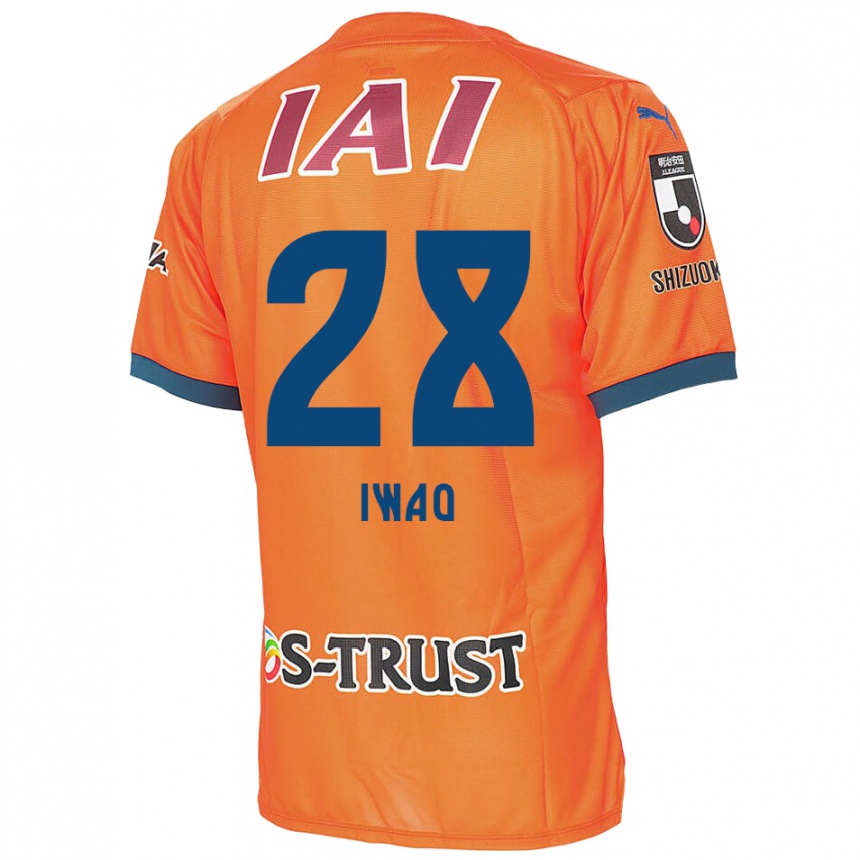 Enfant Football Maillot Takeru Iwao #28 Bleu Orange Tenues Domicile 2024/25 Canada