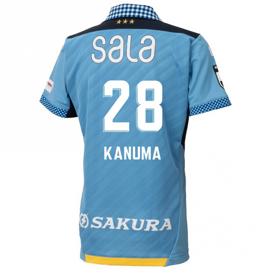 Kids Football Naoki Kanuma #28 Blue Black Home Jersey 2024/25 T-Shirt Canada