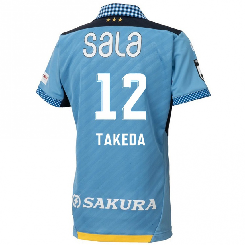 Enfant Football Maillot Yusei Takeda #12 Bleu Noir Tenues Domicile 2024/25 Canada