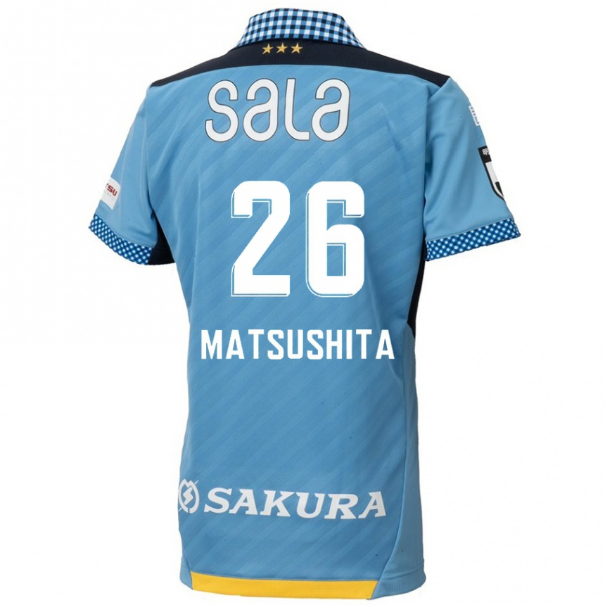 Kids Football Sota Matsushita #26 Blue Black Home Jersey 2024/25 T-Shirt Canada