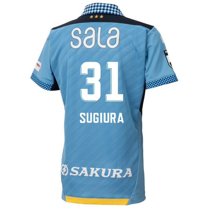 Kids Football Rinnosuke Sugiura #31 Blue Black Home Jersey 2024/25 T-Shirt Canada