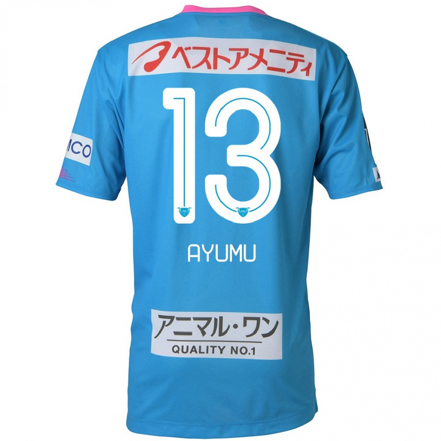 Kids Football Ayumu Yokoyama #13 Blue Pink Home Jersey 2024/25 T-Shirt Canada