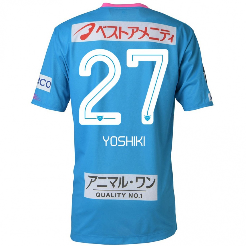 Enfant Football Maillot Yoshiki Narahara #27 Bleu Rose Tenues Domicile 2024/25 Canada