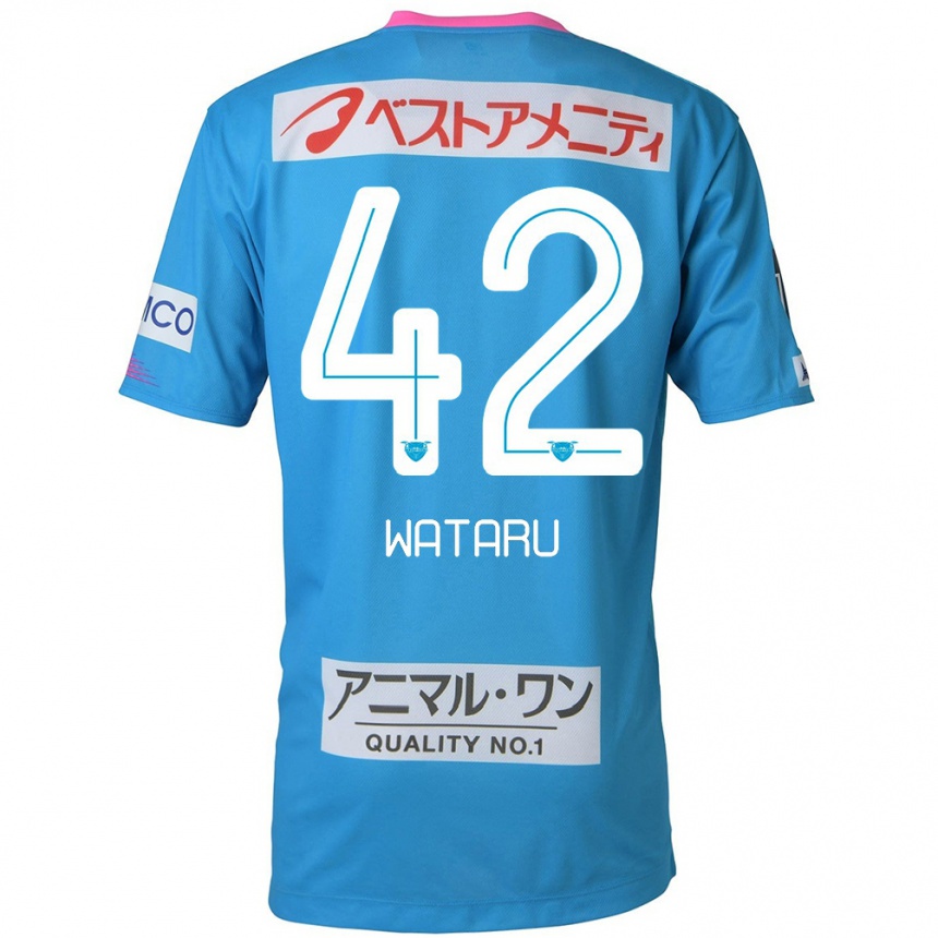 Kids Football Wataru Harada #42 Blue Pink Home Jersey 2024/25 T-Shirt Canada