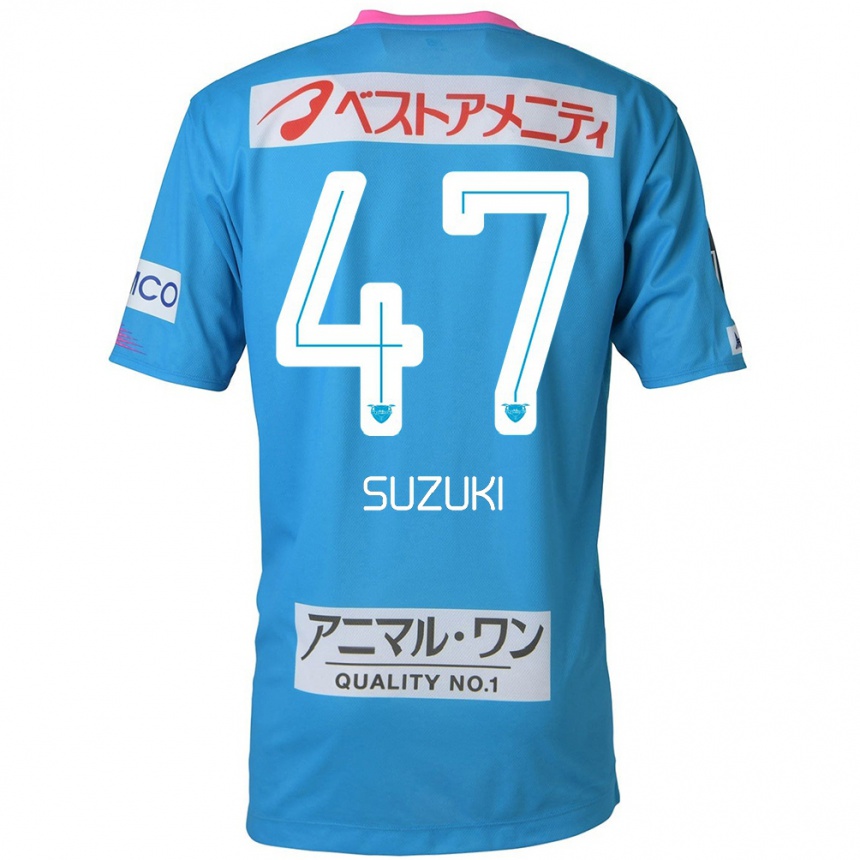 Enfant Football Maillot Daichi Suzuki #47 Bleu Rose Tenues Domicile 2024/25 Canada