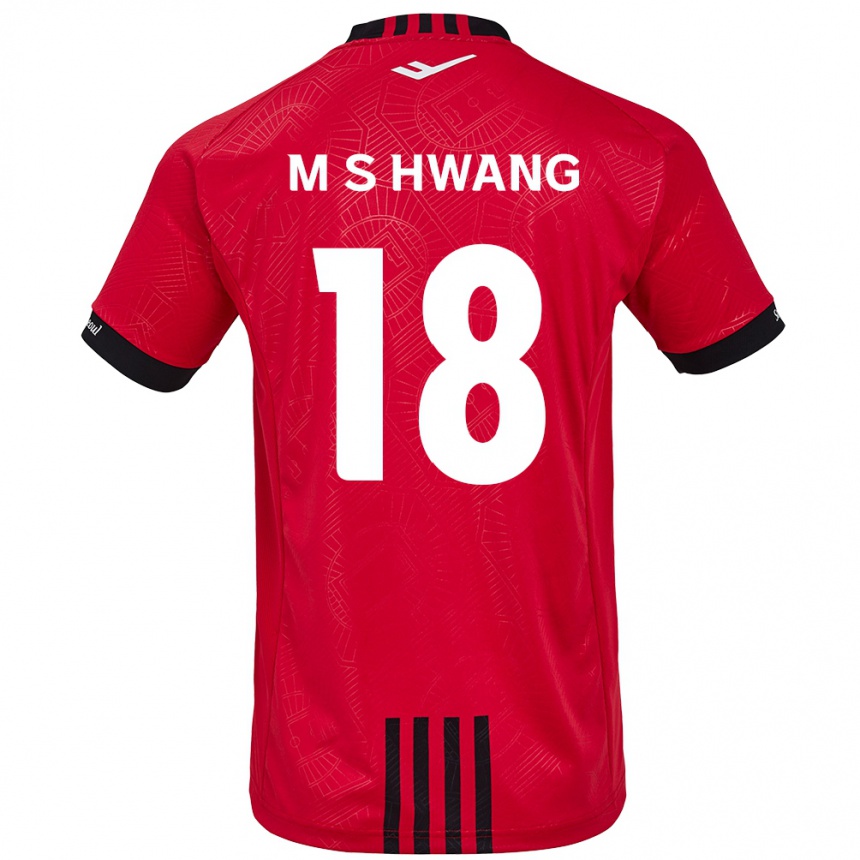 Enfant Football Maillot Seong-Min Hwang #18 Rouge Noir Tenues Domicile 2024/25 Canada