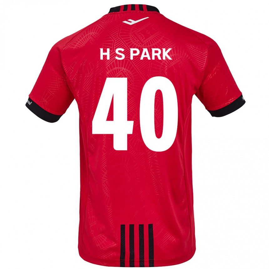 Kids Football Seong-Hun Park #40 Red Black Home Jersey 2024/25 T-Shirt Canada