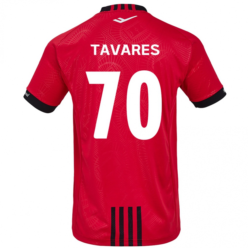 Enfant Football Maillot Ronaldo Tavares #70 Rouge Noir Tenues Domicile 2024/25 Canada