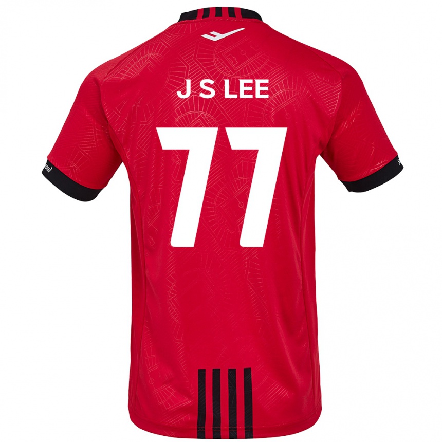 Kids Football Seung-Joon Lee #77 Red Black Home Jersey 2024/25 T-Shirt Canada