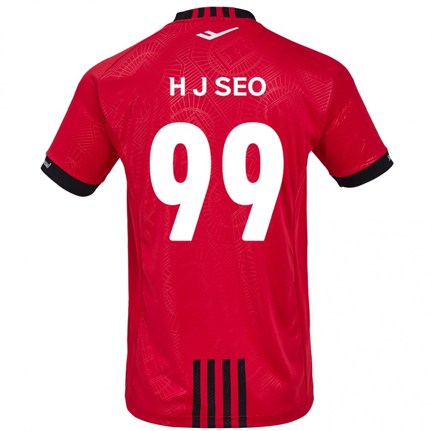 Kids Football Ju-Hwan Seo #99 Red Black Home Jersey 2024/25 T-Shirt Canada