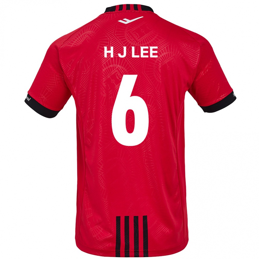 Enfant Football Maillot Ju-Hwan Lee #6 Rouge Noir Tenues Domicile 2024/25 Canada