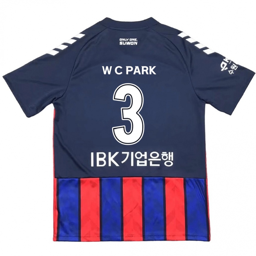 Kids Football Cheol-Woo Park #3 Blue Red Home Jersey 2024/25 T-Shirt Canada