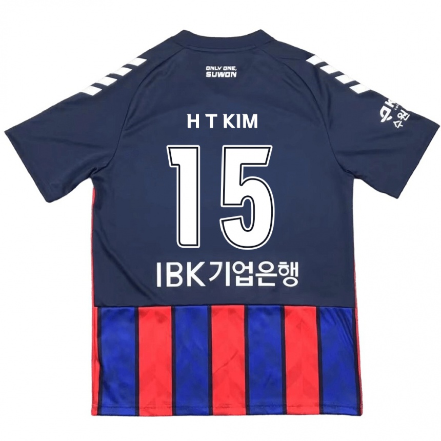 Kids Football Tae-Han Kim #15 Blue Red Home Jersey 2024/25 T-Shirt Canada