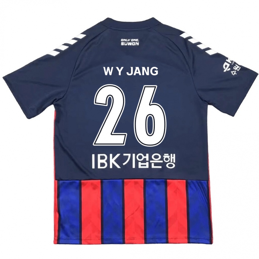 Kids Football Young-Woo Jang #26 Blue Red Home Jersey 2024/25 T-Shirt Canada