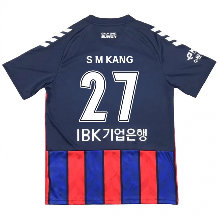 Kids Football Min-Sung Kang #27 Blue Red Home Jersey 2024/25 T-Shirt Canada