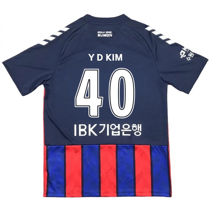 Enfant Football Maillot Do-Yoon Kim #40 Bleu Rouge Tenues Domicile 2024/25 Canada