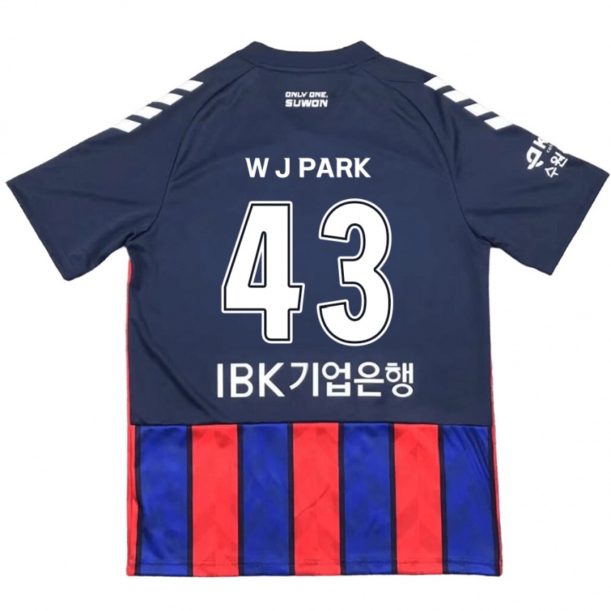 Enfant Football Maillot Jin-Woo Park #43 Bleu Rouge Tenues Domicile 2024/25 Canada