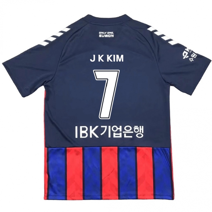 Enfant Football Maillot Ki-Jun Kim #7 Bleu Rouge Tenues Domicile 2024/25 Canada