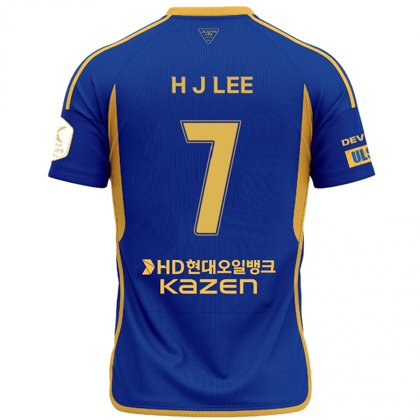 Kids Football Jae-Hun Lee #7 Blue Yellow Home Jersey 2024/25 T-Shirt Canada