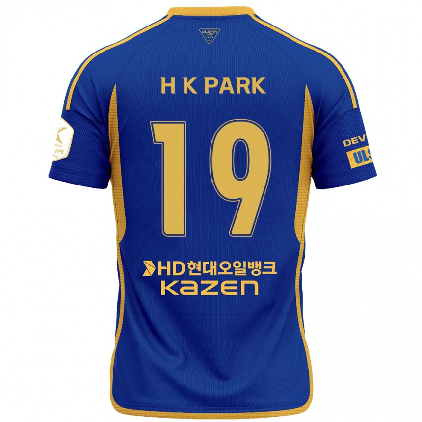 Enfant Football Maillot Kang-Hyun Park #19 Bleu Jaune Tenues Domicile 2024/25 Canada