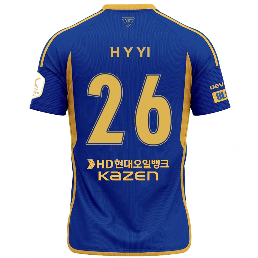 Enfant Football Maillot Yong-Hyeon Yi #26 Bleu Jaune Tenues Domicile 2024/25 Canada