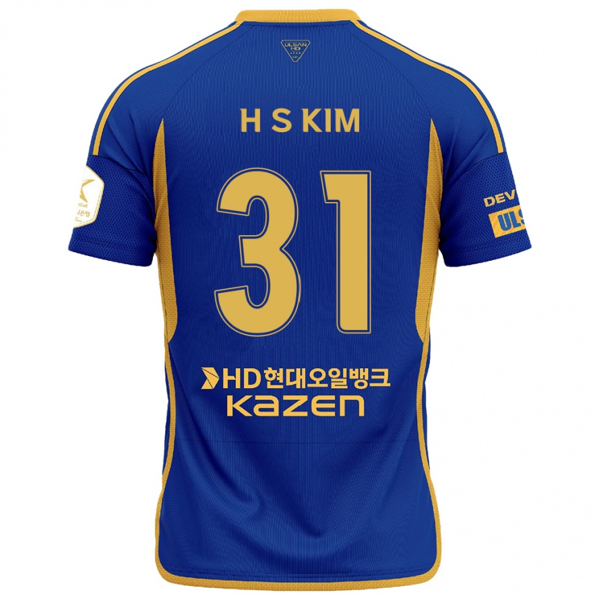 Kids Football Se-Hyoung Kim #31 Blue Yellow Home Jersey 2024/25 T-Shirt Canada