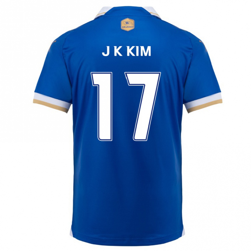 Kids Football Kyeong-Jung Kim #17 Blue White Home Jersey 2024/25 T-Shirt Canada