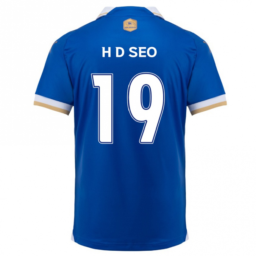 Enfant Football Maillot Dong-Han Seo #19 Bleu Blanc Tenues Domicile 2024/25 Canada