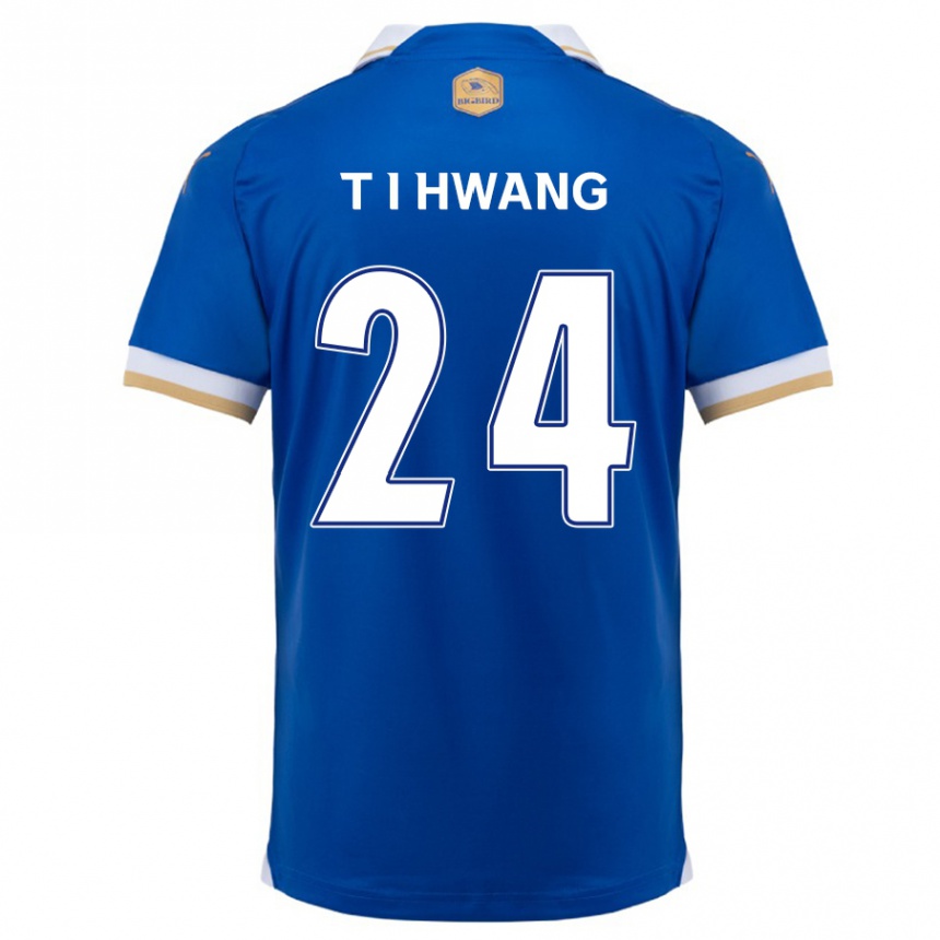 Enfant Football Maillot In-Taek Hwang #24 Bleu Blanc Tenues Domicile 2024/25 Canada