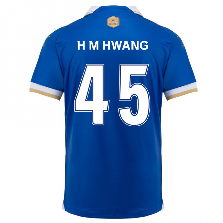 Kids Football Myung-Hyun Hwang #45 Blue White Home Jersey 2024/25 T-Shirt Canada