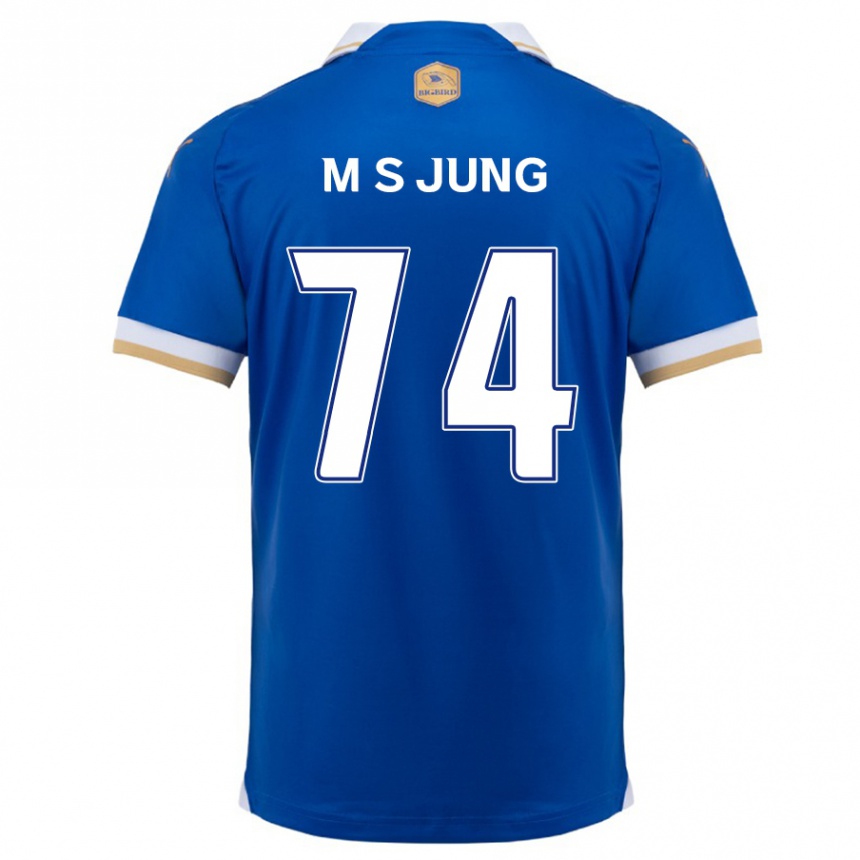 Enfant Football Maillot Sung-Min Jung #74 Bleu Blanc Tenues Domicile 2024/25 Canada