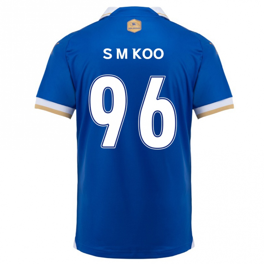 Enfant Football Maillot Min-Seo Koo #96 Bleu Blanc Tenues Domicile 2024/25 Canada